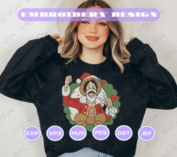 christmas embroidery designs, anime embroidery designs, inspired anime embroidery designs, christmas anime designs