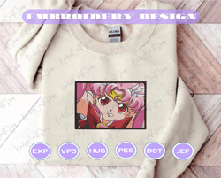 inspired anime embroidery, cute girl anime embroidery designs, sailor moon embroidery, anime embroidery designs, instant download