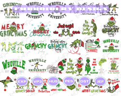 30+ green monster embroidery bundle, ew people happy christmas embroidery design, movie christmas embroidery design for shirt, christmas 2023 embroidery file