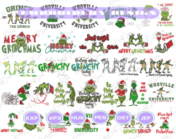 30+ green monster embroidery bundle, ew people happy christmas embroidery design, movie christmas embroidery design for shirt, christmas 2023 embroidery file