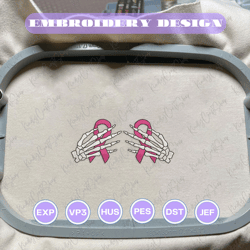 pink ribbon embroidery machine design, halloween spooky embroidery design, embroidery design for shirt craft