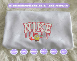 nike x spongebob embroidered sweatshirt - embroidered sweatshirt/hoodie, embroidery design for shirt craft