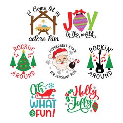 christmas bundle svg, winter svg, merry christmas svg, holidays svg, santa svg file cut digital download