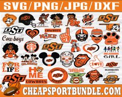 bundle 35 files oklahoma state team svg, oklahoma state svg, ncaa teams svg, ncaa svg, png, dxf, eps, instant download