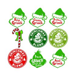 the grinch bundle svg, grinch christmas svg, the grinch svg, grinch hand svg, grinch face png file cut digital download