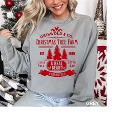 griswold's tree farm sweatshirt, christmas shirt, christmas sweatshirt, christmas family, christmas gift, women's christ