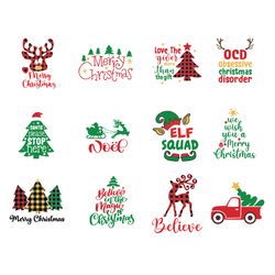 christmas bundle svg, winter svg, merry christmas svg, holidays svg, santa svg file cut digital download