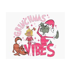 Merry Grinchmas SVG, Christmas Svg, Xmas Holiday Svg, Pink Christmas Svg, Grinchmas Vibes Svg, Merry Grinchmas Svg, Digi