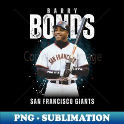 barry bonds original aesthetic tribute - decorative sublimation png file - capture imagination with every detail