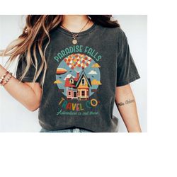 Disney Up Movie Paradise Falls Adventure Shirt, Family Vacation Disneyworld Shirts, 'Adventure is Out There' Disney Up S