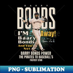 barry bonds original aesthetic tribute - instant sublimation digital download - bring your designs to life