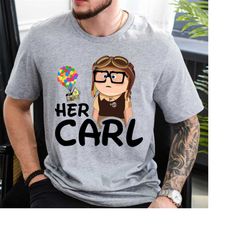 his carl her ellie shirts, carl and ellie shirts, up couple tshirt, disney couple gift shirt, disney honeymoon tee, his