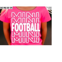 football mini svg | football sister shirt | school sports cut files | football girl svgs | t-shirt designs | high school