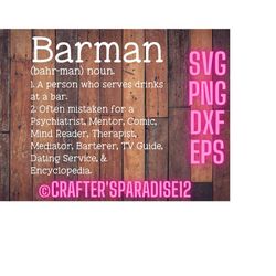 barman svg | definition cut file | bar sign svg | bartender svg | bartender shirt svg | funny quote svg | bar hopping sv