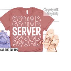 server squad svg | bartending cut files | server t-shirt designs | bartender job quote | funny bartender pngs | bar hopp