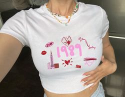 1989 taylor swift crop top, taylor swift shirt, taylor swiftie merch, taylor swift merch, the eras tour shirt, swiftie f