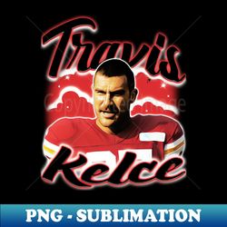 travis kelce vintage airbrush - artistic sublimation digital file - bold & eye-catching