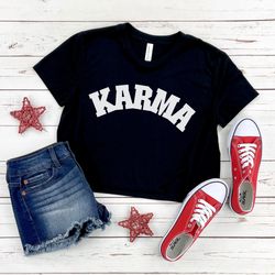 karma crop top, taylor swiftie merch, karma is a cat, midnights, taylor swifts version, eras, taylor swiftie merch, repu