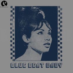 2tone blue beat baby png, digital download