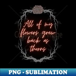 Thorns 2 - Vintage Sublimation PNG Download - Defying the Norms