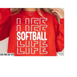 softball life svg | softball tshirt cut files | high school softball | softball mom shirt svgs | softball season | softb