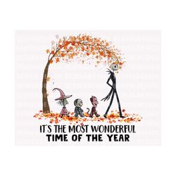 it's the most wonderful time of the year png, halloween nightmare before png, autumn png, autumn leaves png, fall png, i