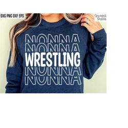 wrestling nonna svg | wrestling grandma shirt svgs | sports season cut files | wrestling quote | t-shirt designs | high