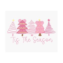 pink christmas tree svg, tis the season svg, merry christmas svg, christmas season, xmas holiday svg, lights star snow p