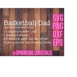 basketball dad svg | sports dad svg | basketball cut file | basketball family | basketball season | basketball shirt svg