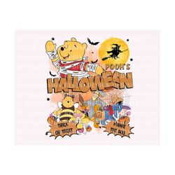halloween bear and friend png, halloween png, halloween pumpkin png, spooky png, trick or treat, halloween masquerade pn
