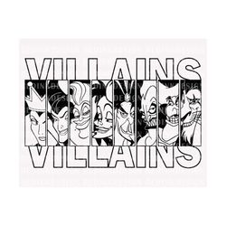 halloween villains svg, villains svg, halloween svg, bad witches club svg, spooky season svg, trick or treat svg, trendy