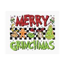 Merry Grinchmas SVG, Christmas Svg, Xmas Holiday Svg,  Retro Christmas Svg, Christmas Gingerbread Svg, Sublimation For S
