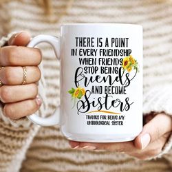 Best Friend Coffee Mug Long Distance, Funny Best Friend Coffee Cup, Gift  for Best Friend Mug, Best Friend Birthday Gift Idea, 11 oz, 15 oz.