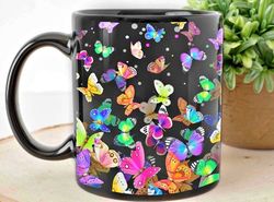 butterfly gift mugs, butterfly coffee mug 11oz, butterfly gifts for women, butterfly lover gift, gift for her, watercolo