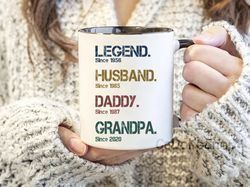 custom promoted to grandpa mug, pregnancy announcement, new grandpa gift, grandpa mug, new baby announcement, fathers da
