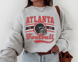 Vintage Atlanta Football Crewneck Sweatshirt, Falcons Sweatshirt