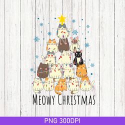 meowy christmas png, christmas cat png, christmas gifts for cat lover, gifts for cat lover, christmas cat png, christmas