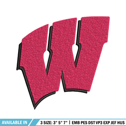 wisconsin badgers embroidery design, wisconsin badgers embroidery, logo sport, sport embroidery, ncaa embroidery.