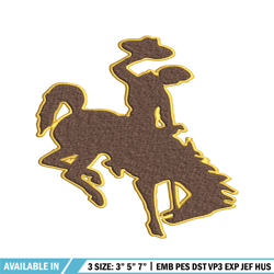 wyoming cowboys embroidery design, wyoming cowboys embroidery, logo sport, sport embroidery, ncaa embroidery.