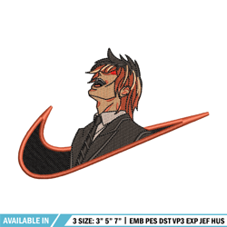 yagami nike embroidery design, death note embroidery, nike design, embroidery shirt, embroidery file, digital download