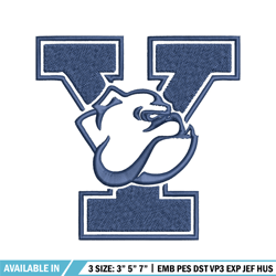 yale bulldogs embroidery design, yale bulldogs embroidery, logo sport, sport embroidery, ncaa embroidery.