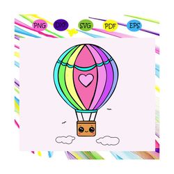 kawaii hot air balloon , hot air balloon svg, hot air balloon gift,air balloon print, air balloon shirt,trending svg for