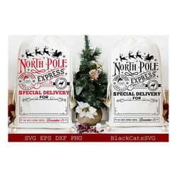 north pole express svg, reindeer express svg, santa sack svg,  santa sack svg, santa sack svgs,  north pole  svg,  santa