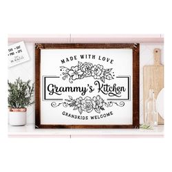 grammy's kitchen svg, grandma's kitchen svg, nana's kitchen svg, kitchen svg, funny kitchen svg, pot holder svg, kitchen