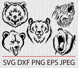 bear svg,png,eps cameo cricut design template stencil vinyl decal tshirt transfer iron on