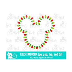 mouse christmas lights red and green svg, christmas lights svg, digital cut files in svg, dxf, png and jpg, printable cl