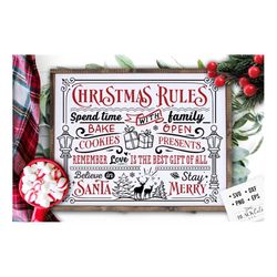 christmas rules svg, christmas wall art svg, christmas subway svg, christmas words svg, farmhouse christmas svg,old fash