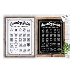 laundry guide symbols svg,  laundry room svg, laundry svg,  laundry poster svg, bathroom svg, vintage poster svg,