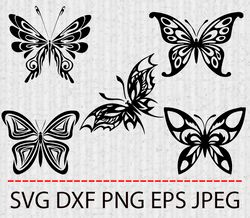 butterfly svg,png,eps cameo cricut design template stencil vinyl decal tshirt transfer iron on