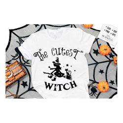 the cutest witch svg, halloween svg, happy halloween svg, witch svg